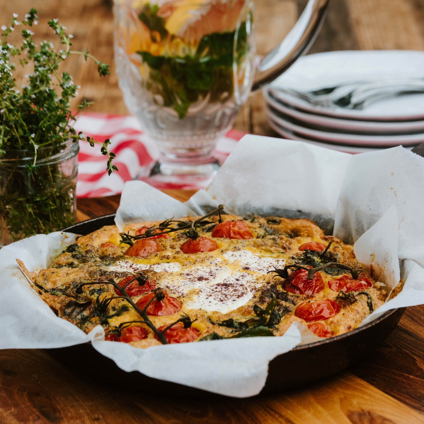 
                  
                    Vegetarian Spinach and Fetta Frittata
                  
                